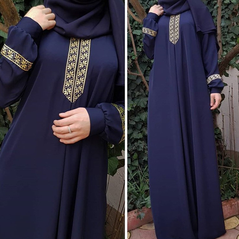 Ethnic Fashion Dubai - Stile etnico musulmano Stampa Abaya Plus