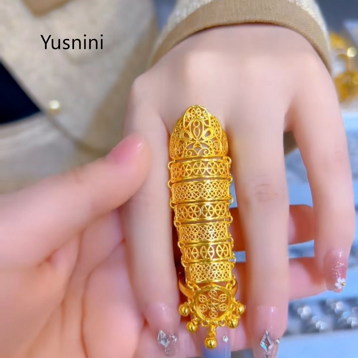 Ethnic Fashion Dubai - Anello da Donna in Stile Etnico