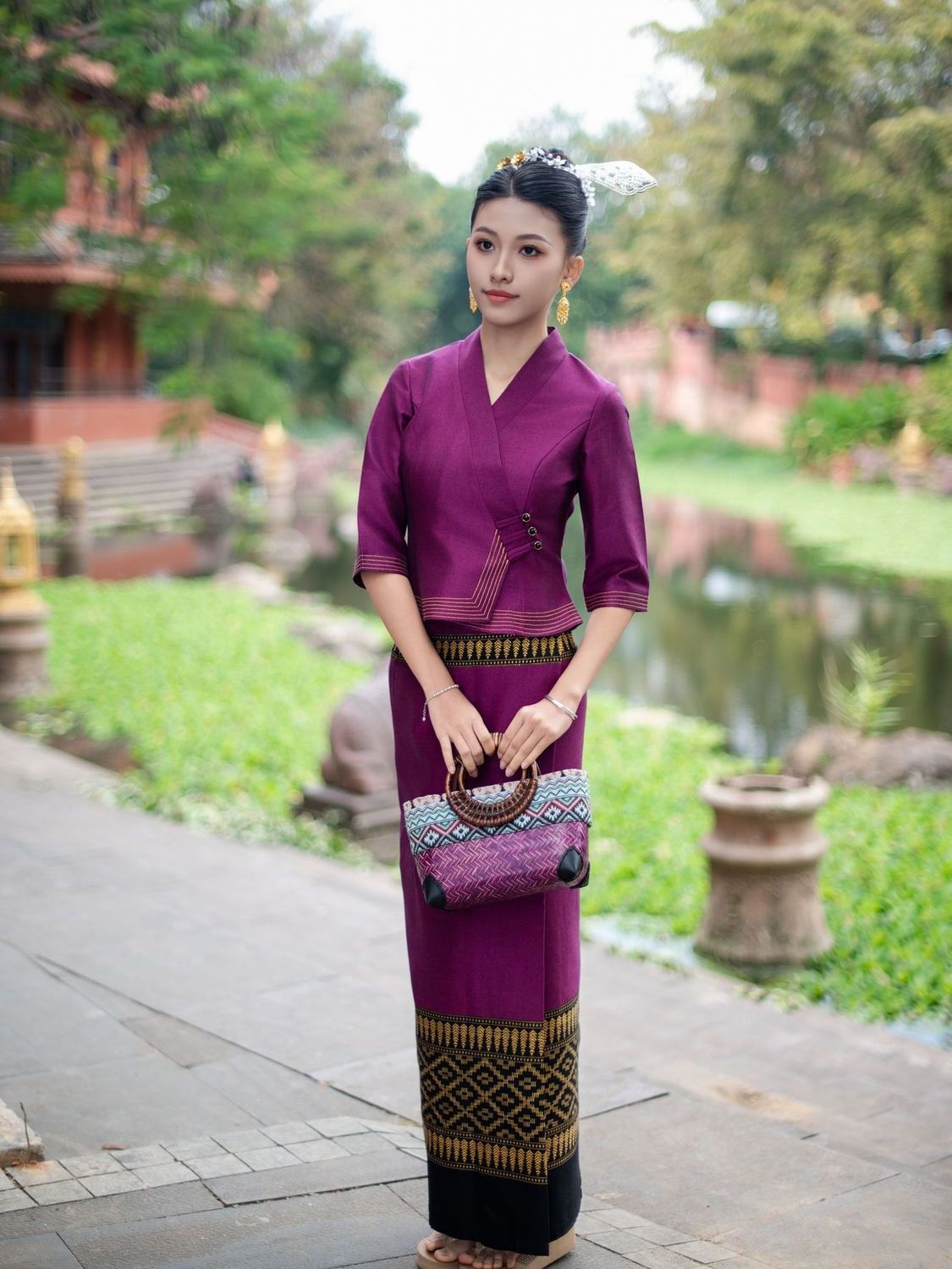 2 pezzi Thailandia Myanmar Gon - Batik Sarong Wrap recensione e prezzo