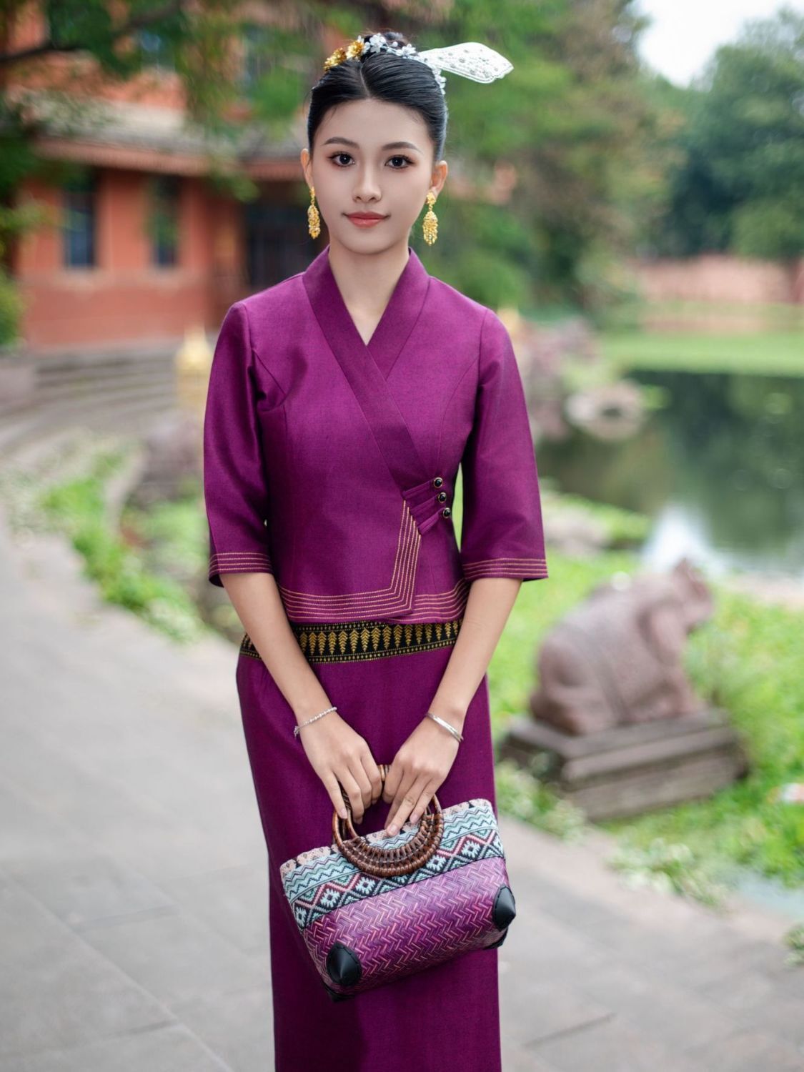 2 pezzi Thailandia Myanmar Gon - Batik Sarong Wrap recensione e prezzo