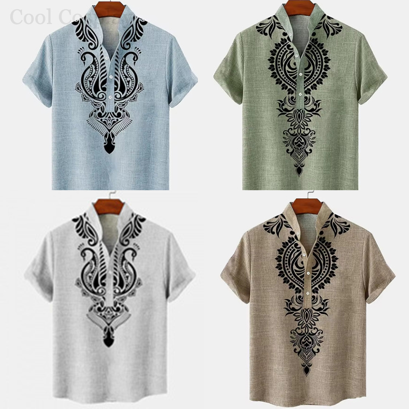 Camicia Henley Retrò da Uomo c - Ethnic Fashion Style recensione e prezzo