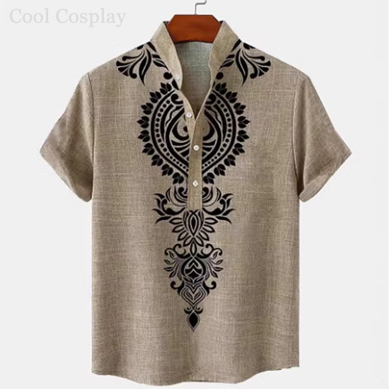 Camicia Henley Retrò da Uomo c - Ethnic Fashion Style recensione e prezzo