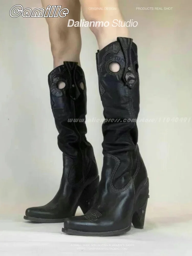 Stivali sexy pieghettati alla  - Ethnic Fashion For Women recensione e prezzo