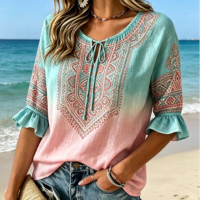 Camicetta da donna con stampa  - Ethnic Fashion Wear recensione e prezzo